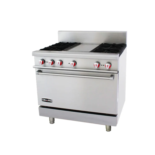 Estufa 4 Quemadores, Horno y Plancha Drago CG-41P