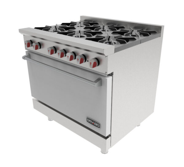 Estufa de 6 Quemadores y Horno Drago CG-61