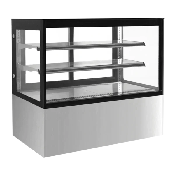 Vitrina Refrigerada De Piso Con Cristal Recto De 150 Cm De Frente Migsa GN-1500R2