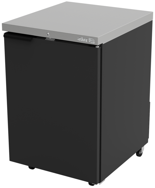 Refrigerador Contrabarra con Puerta Sólida Exterior Vinil Negro Asber ABBC-23 HC