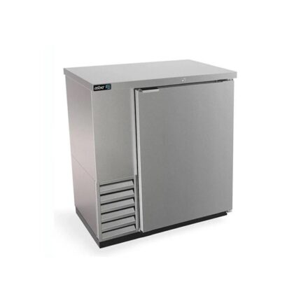 Refrigerador Contrabarra con Puerta Sólida en Acero Inoxidable Asber ABBC-24-36-S HC