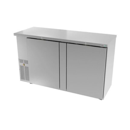 Refrigerador Contrabarra con Puerta Sólida en Acero Inoxidable Asber ABBC-24-60-S HC