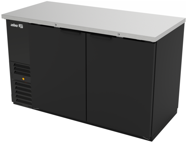 Refrigerador Contrabarra con Puerta Sólida Exterior Vinil Negro Asber ABBC-58 HC
