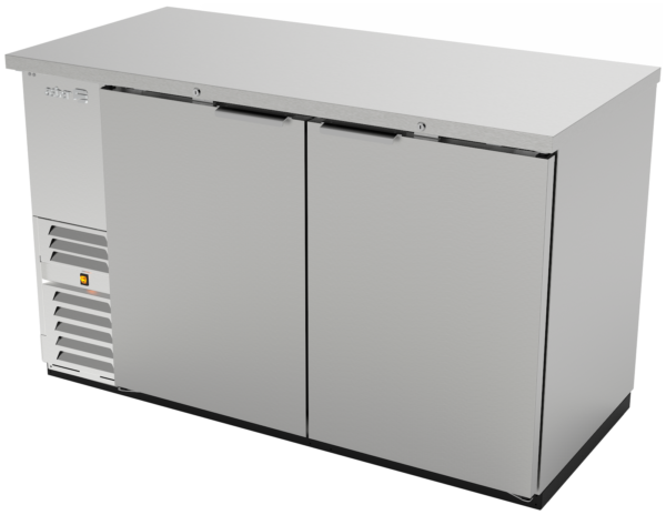 Refrigerador Contrabarra con Puerta Sólida en Acero Inoxidable Asber ABBC-58-S HC
