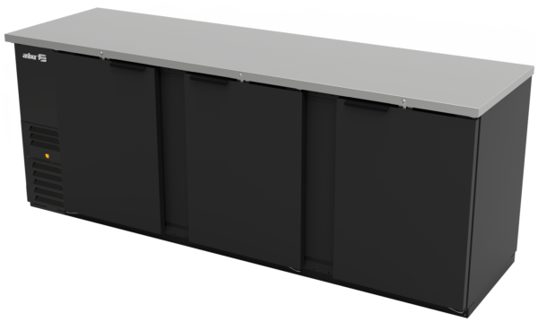 Refrigerador Contrabarra con Puerta Sólida Exterior Vinil Negro Asber ABBC-94 HC