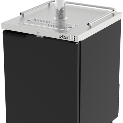 Dispensador Refrigerado de Cerveza en Vinil Negro Asber ADDC-23 HC