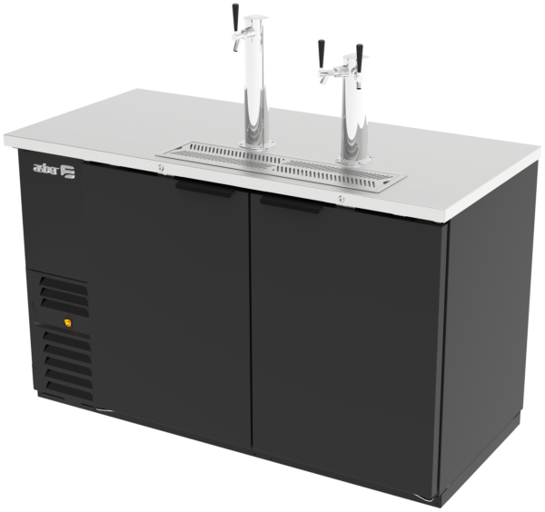Dispensador Refrigerado de Cerveza en Vinil Negro Asber ADDC-68 HC