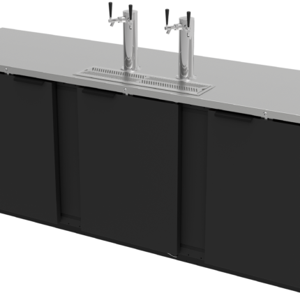 Dispensador Refrigerado de Cerveza en Vinil Negro Asber ADDC-94 HC