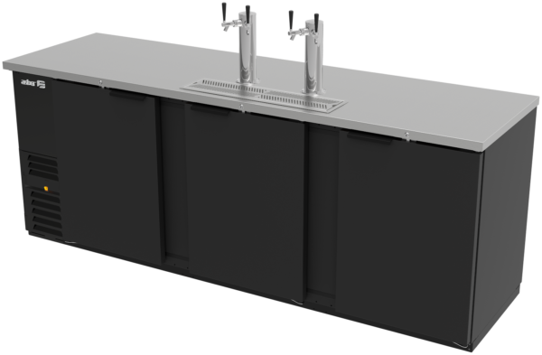 Dispensador Refrigerado de Cerveza en Vinil Negro Asber ADDC-94 HC
