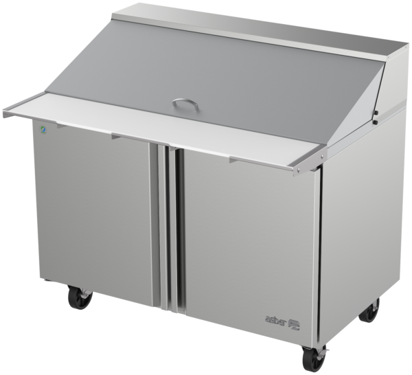 Mesa Refrigerada Preparación Mega-Top 2 Puertas  Asber APTM-48-18 HC