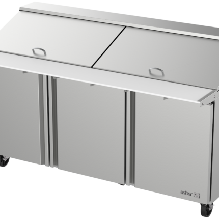 Mesa Refrigerada Preparación Mega-Top 3 Puertas Asber APTM-72-30 HC