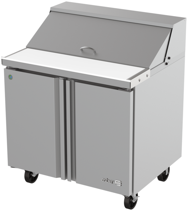 Mesa Refrigerada Preparación de Ensaladas 2 Puertas Asber APTS-36-10 HC