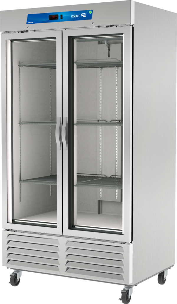 Conservador de Congelados 2 Puertas Cristal Asber ARF-37-G HC