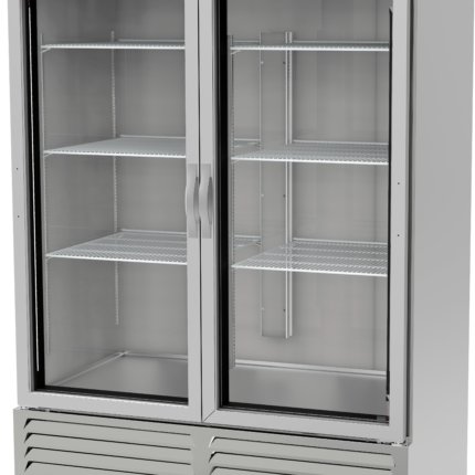 Refrigerador Vertical 2 Puertas Cristal Asber ARR-49-G-H HC
