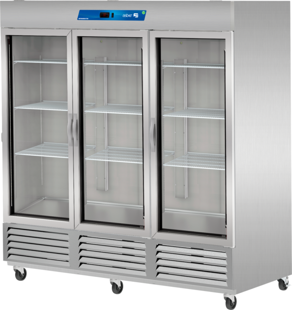 Refrigerador Vertical 3 Puertas Cristal Asber ARR-72-G-H HC