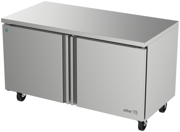 Mesa Bajo Mostrador Refrigerada 2 Puertas Asber AUTR-60 HC