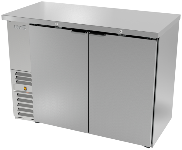 Refrigerador Contrabarra con Puerta Sólida en Acero Inoxidable Asber ABBC-24-48-S HC