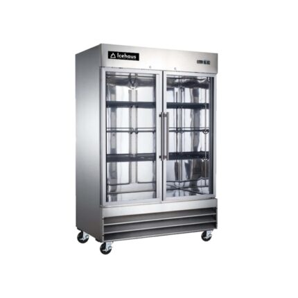 Refrigerador 2 Puertas de Cristal Ice Haus  RV-2PC-SS-01