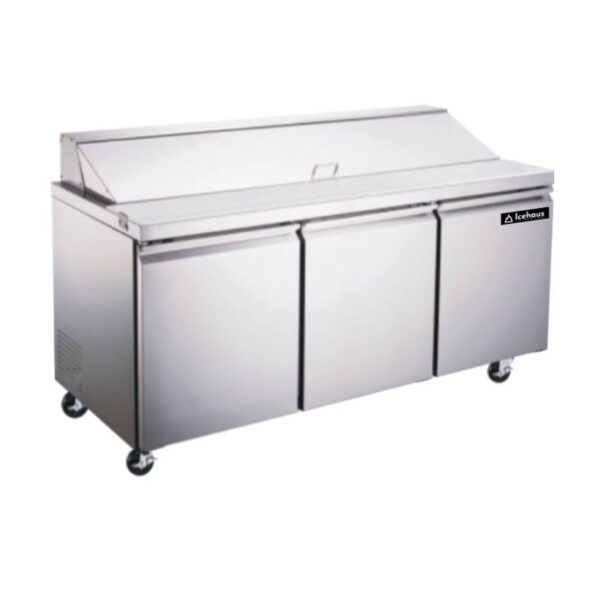 Mesa para Ensaladas 3 Puertas Ice Haus ME-3P-SS-01