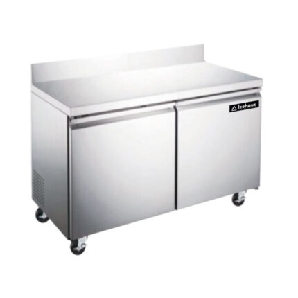 Mesa de Trabajo / Refrigerador de 2 Puertas Ice Haus MTR-2P-SS-02